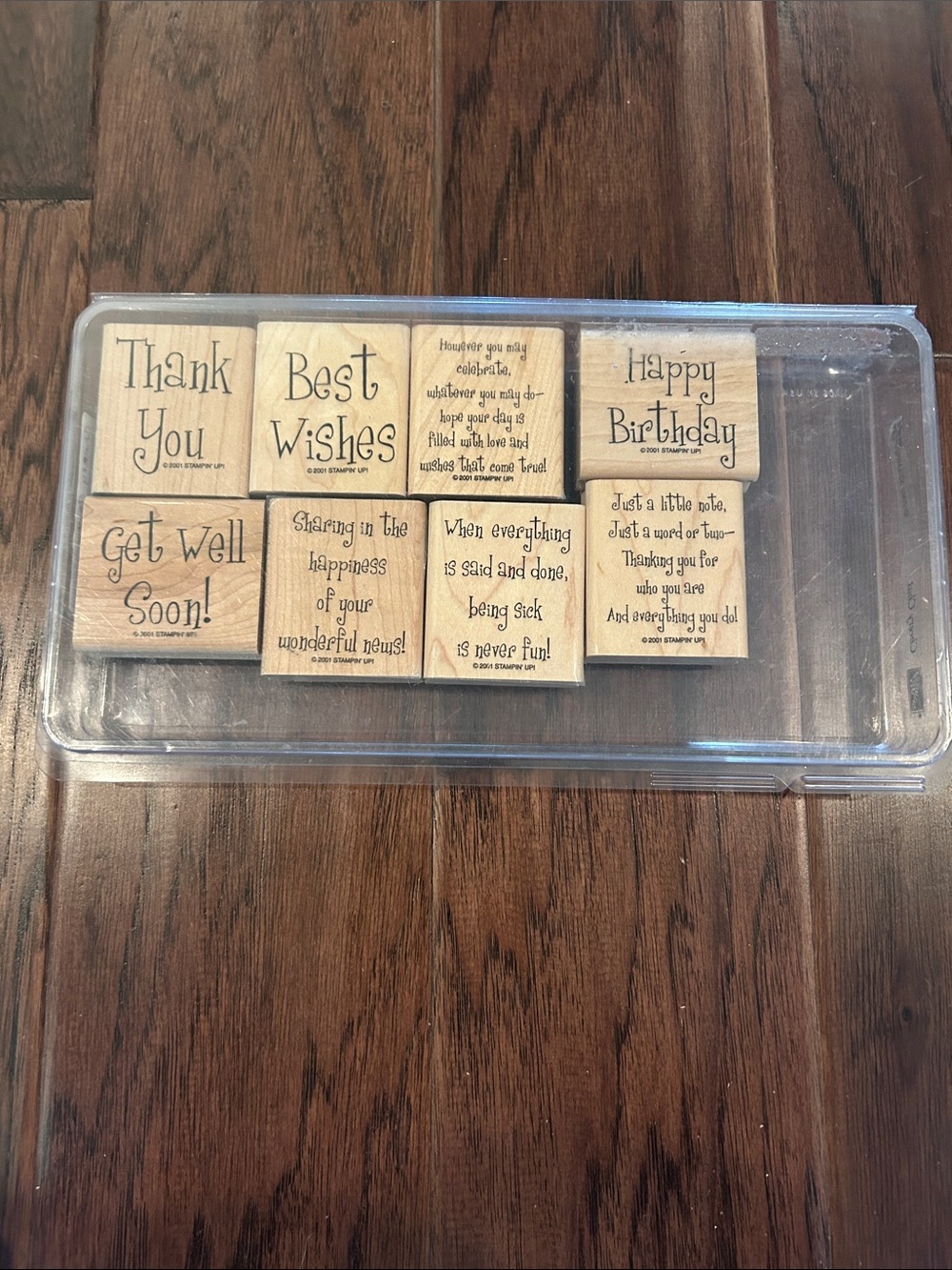 Stampin’ Up! Cheery Chat Wooden Stamp Set of 8 Stamps